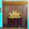 Rèm hoa sen vàng gỗ Bồ Đề