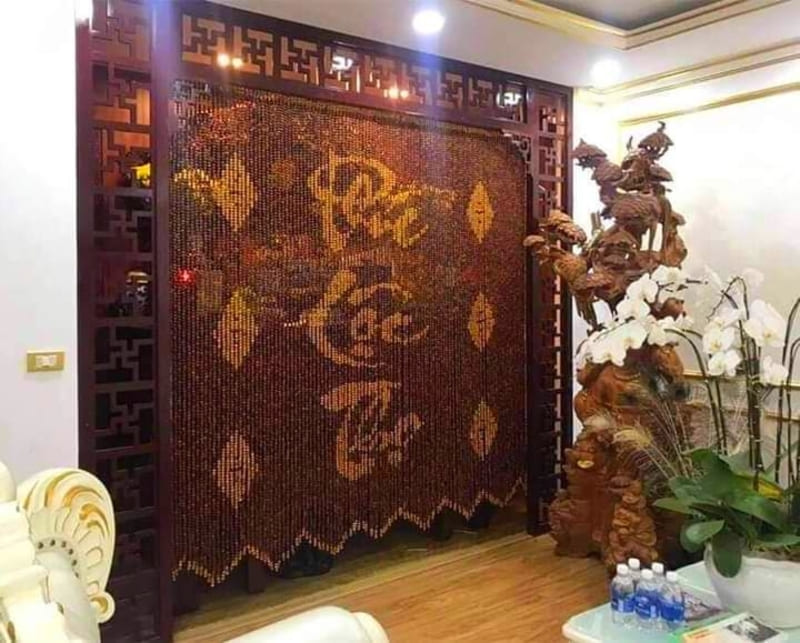cách treo rèm phòng thờ