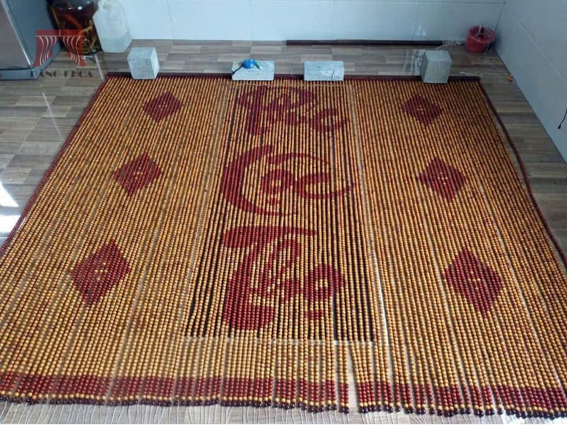 (Xưởng Đăng Khoa sản xuất rèm hạt gỗ theo yêu cầu)