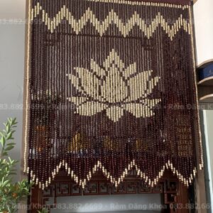 rèm bàn thờ chung cư hoa sen