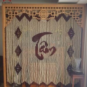 rèm gỗ bàn thờ chữ Tâm