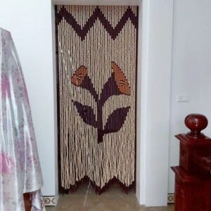 Rèm hạt gỗ Bồ đề hoa ly – Thiết kế tinh xảo, biểu tượng tâm linh sâu sắc, phù hợp cho mọi không gian thờ cúng và phong thủy.