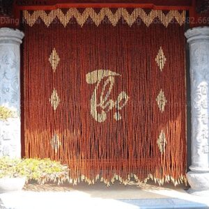 Rèm gỗ hương chữ Thọ – Thiết kế tinh tế, gỗ tự nhiên 100%, là mành gỗ phòng thờ lý tưởng mang lại sự bình an và thịnh vượng cho gia đình.
